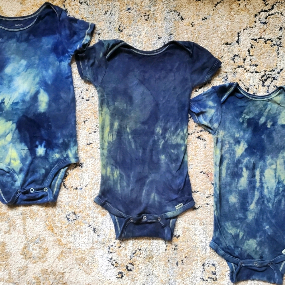 Gorgeous Hand-dyed Baby Onsies Gerber Organics
